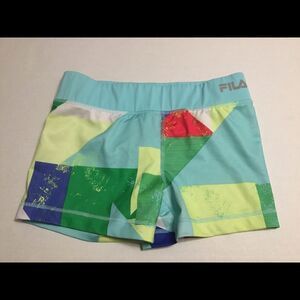 FILA Mult-Color Running Compression Shorts